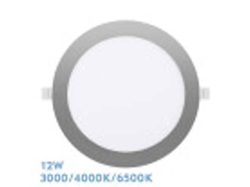 Fabrilamp silex downlight led encastrable rond 12 w 1080 lm 300040006500 k, nickel 198801203 - Conforama B
