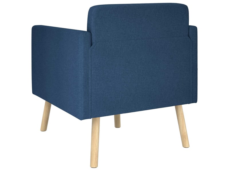  Vidaxl fauteuil d'appoint bleu tissu  - Conforama E