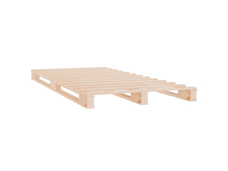  Lit simple- lit adulte -  lit de palette 100x200 cm bois de pin massif  - Conforama C
