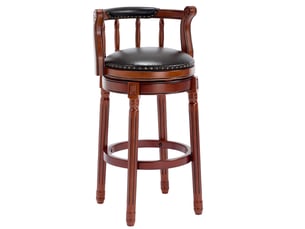tabouret de bar  HAVRYA  - noir hauteur d'assise 74.9 cm vendu A l'unité