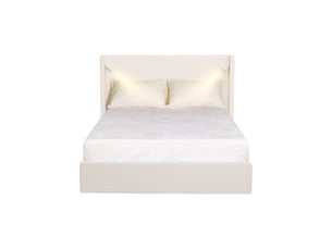 Lit coffre 160x200 cm <strong></strong>  <strong>KTSTAN2CORDWH160</strong> coloris beige