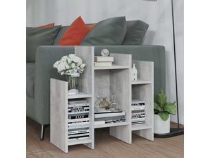 Buffet - armoire latérale gris béton 60x26x60 cm aggloméré