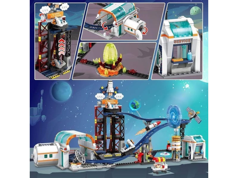  Jeu de construction montagnes russes spatiales 926 pieces avec plateforme elevatrice 151498_AAAHP14458_6_DROPFR - Conforama C