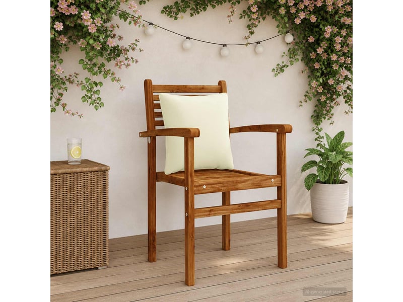  Lot de 4 coussins de dos, coussins de dossier putten 100 % polyester crème cf59432  - Conforama B
