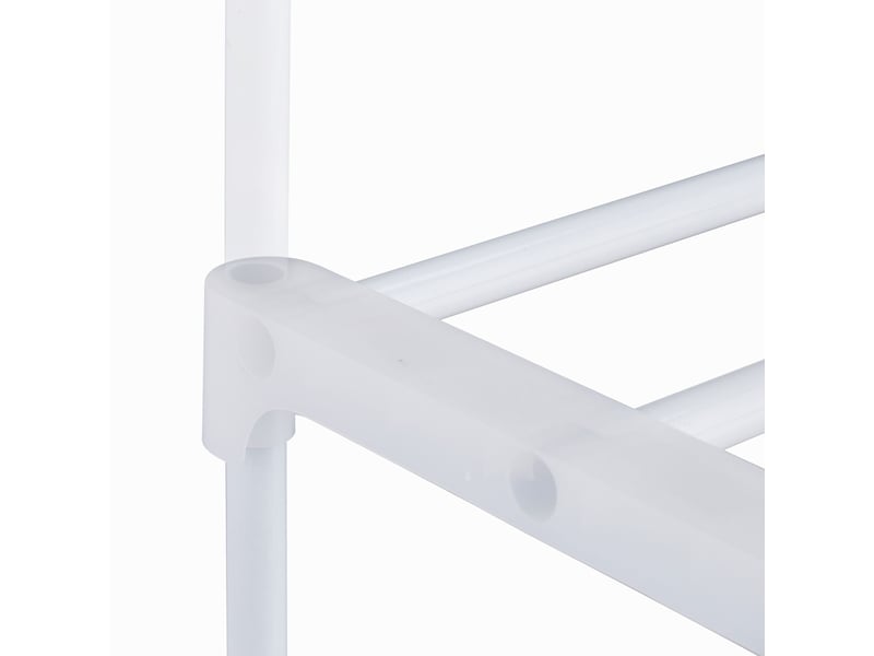  Étagère à chaussures modulable pour dressing 175,5 x 93 x 30,5 cm rangement flexible 10 niveaux en acier blanc 13_0011371  - Conforama D