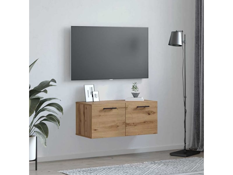  Meuble mural, meuble de rangement salon 80 x 36.5 x 35 cm bois d'ingénierie shl751  - Conforama D