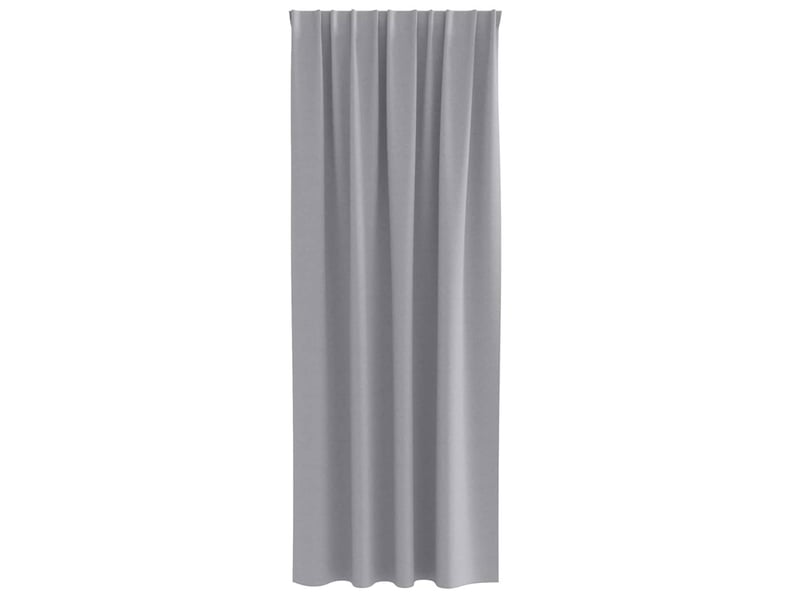  Lot de 2 rideaux occultants, rideaux black-out avec anneaux gris clair 260 x 140 cm cf44646  - Conforama D
