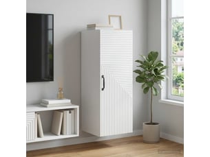Armoire     <strong></strong> <strong></strong> coloris blanc largeur 33 cm