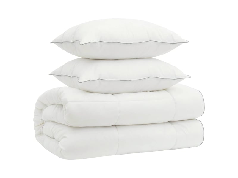  Ensemble de couette et d'oreiller 3 pcs - duvet 155x220 cm 4 saisons  - Conforama A