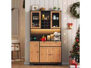Vitrine coloris naturel <strong>OOIILLEE</strong> <strong>Luxe haut de gamme</strong> - 105 cmx180 cm
