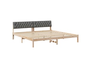 Lit 2 places 200x200 cm coloris marron