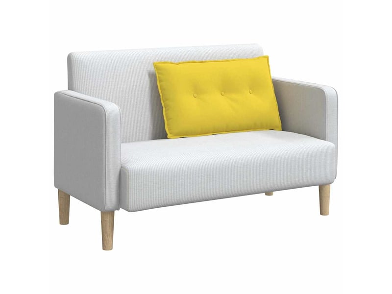  Coussin de dos, coussin de dossier jaune clair 80 x 19 x 50 cm tissu cf54791  - Conforama C