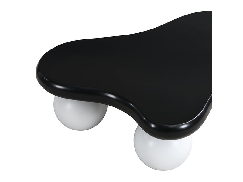 Table basse led en forme de nuage avec bords arrondis, pour salon et chambre d’enfant, 95 × 62,5 × 32 cm  - Conforama E
