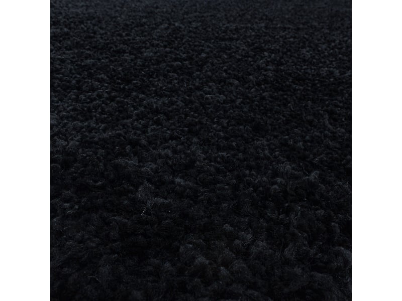 Doux - tapis à poils longs doux - noir 160 x 230 cm SYDNEY1602303000BLACK - Conforama E