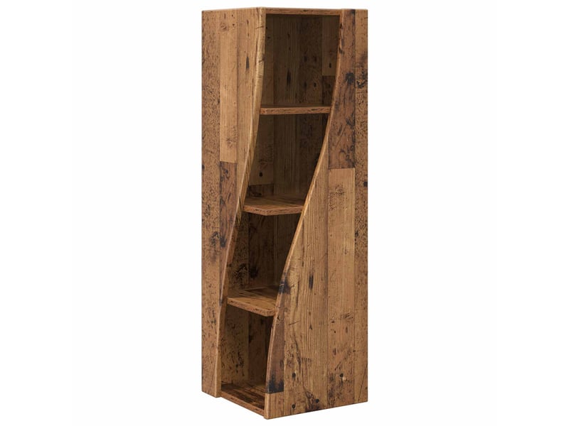  Meuble d'angle, meuble de rangement salon 32x32x102cm bois d'ingénierie bois ancien  - Conforama A
