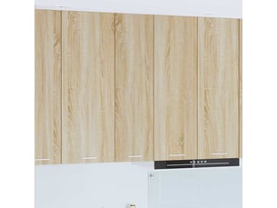 Meuble de rangement cuisine, armoire suspendue chêne sonoma 30x31x100cm