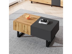 Table basse coloris naturel 155x55x40cm