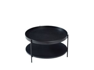 Table basse rond(e) coloris noir ULQENI  - 69 cmx69 cm