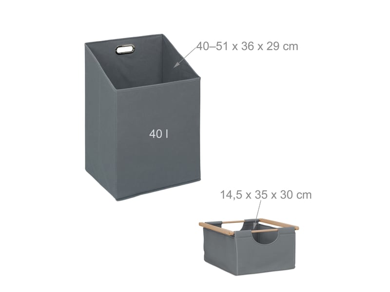  Meuble à linge pratique pour trier votre linge 80 x 30 x 70 cm en bois marron 13_0016775  - Conforama B