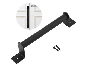 Poignée de porte coulissante en acier au carbone noir antique pour chambre à coucher, bureau, salle de bain et toilettes.