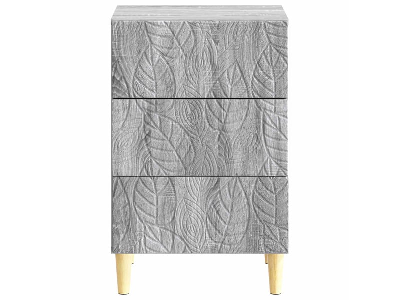  Table de chevet - cabinet de chevet - table de nuit sonoma gris 43 x 39,5 x 66,5 cm  - Conforama C