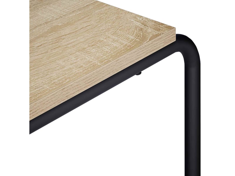  Meuble tv moderne, banc tv 80x35,5x42 cm chêne sonoma bois d'ingénierie  - Conforama E
