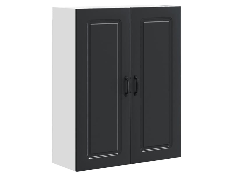  Meuble mural de cuisine | armoire de cuisine noir 80x31x100cm shl1524  - Conforama A
