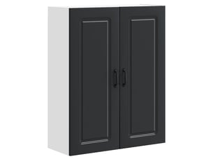 Meuble mural de cuisine | armoire de cuisine noir 80x31x100cm shl1524