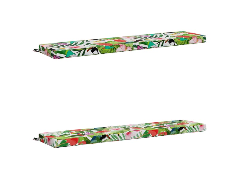  Lot de 2 coussins de banc, coussins d'assise soest 100 % polyester cf56919  - Conforama A