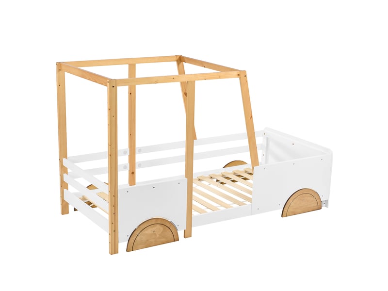  Lit enfant et double - 140x110140x200 cm - canapé-lit - beige - bords de protection souples  - Conforama R