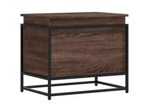 Boîte de rangement, coffre de rangement avec couvercle chêne marron bois ingénierie shl305