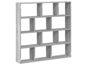 Étagère cube murale 12 compartiments sonoma gris cf41344