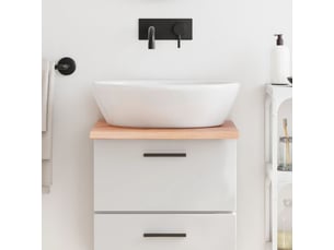 Comptoir de salle de bain, plan de travail marron clair 40x60x2 cm bois traité cf65825