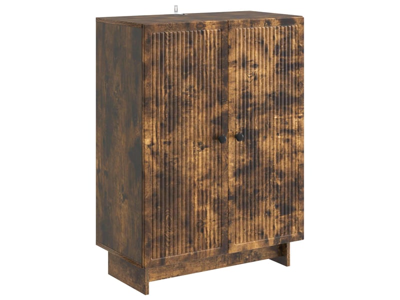  Buffet - bahut - meuble de rangement chêne fumé 66 x 34,5 x 90 cm bois d'ingénierie  - Conforama A