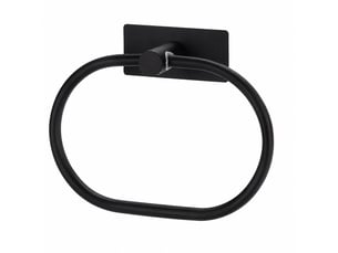 Anneau de serviette en acier inoxydable, fond carré ovale sans punch, pour salle de bain
