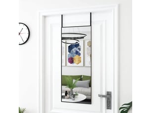 Miroir rectangulaire à fixer coloris noir <strong></strong>  <strong></strong> - 40 cm x 100 cm