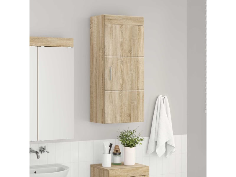  Armoire murale de salle de bain, cabinet de salle de bain tulum chêne sonoma cf65202  - Conforama D