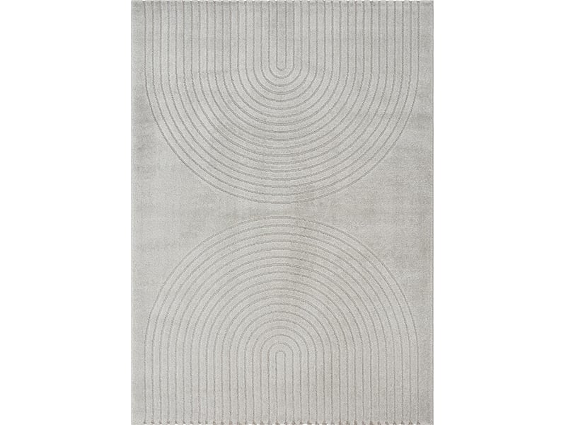 Tapis design géométrique, gris, 160 x 220 cm