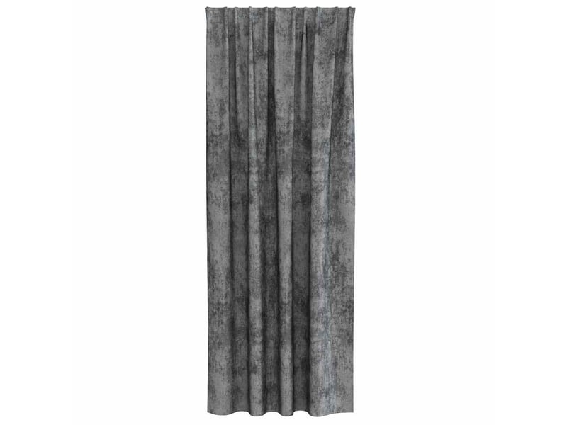Lot de 2 rideaux en velours, rideaux de fenêtre gris 245 x 140 cm velours cf44208 - Conforama D