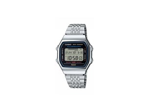 Montre numérique casio vintage abl-100we-1aef bluetooth bracelet acier argenté