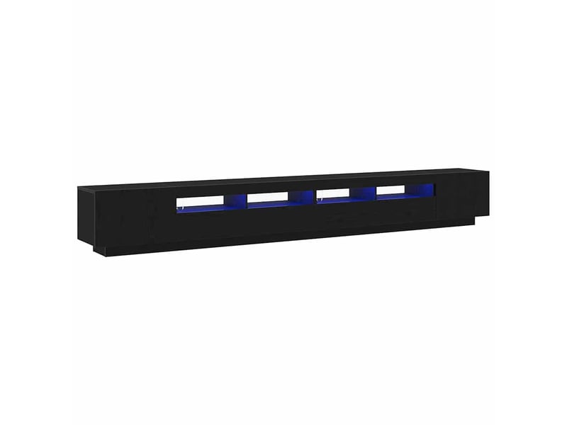 Ensemble meuble tv - banc tv - meuble de rangement 3 pcs noir bois d'ingénierie - Conforama E