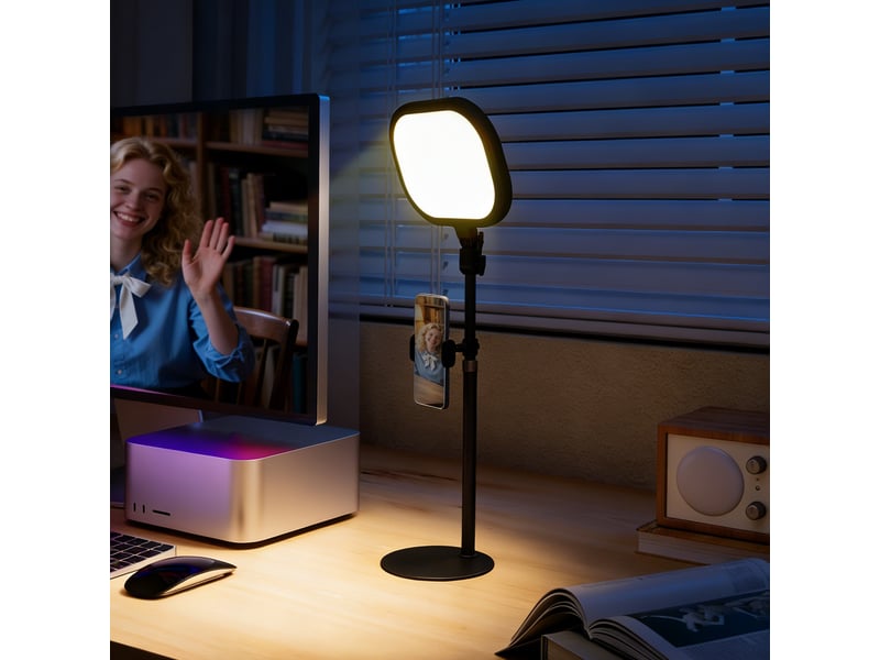  Lampe de bureau led dimmable 5 modes de couleur 10 niveaux de luminosité port usb minuterie support pour téléphone noir  - Conforama C