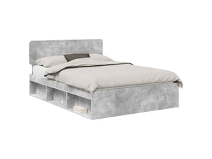 Lit 2 places 150x200 cm coloris gris