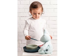 Coffret repas 4 pieces silicone vert