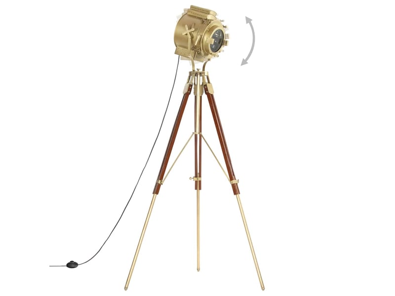  Lampadaire à trépied bois de manguier massif 193 cm  - Conforama C