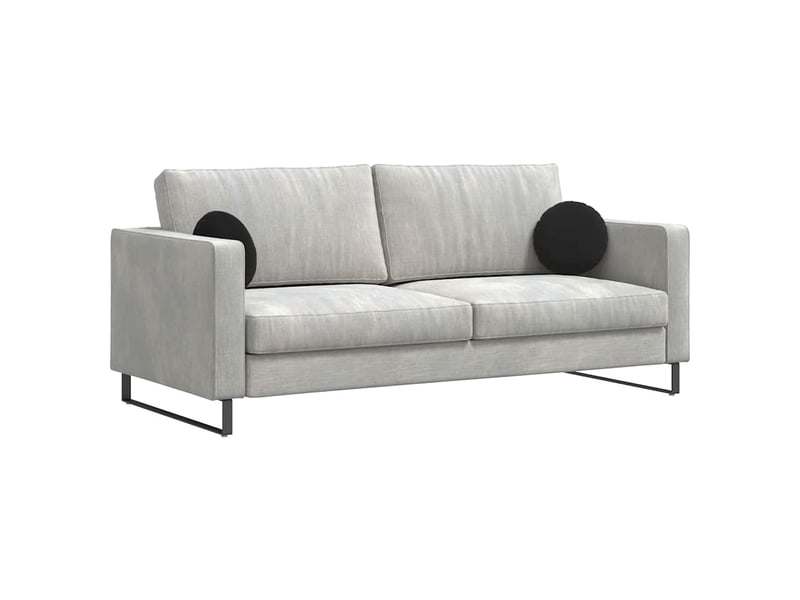  Lot de 2 coussins de siège, coussins décoratifs velours noir ø30 x 13 cm cf59908  - Conforama C
