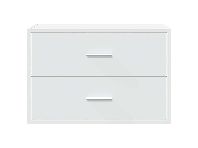  Armoire à tiroirs, commode avec 2 tiroirs blanc 60x31x40 cm bois d'ingénierie  - Conforama D