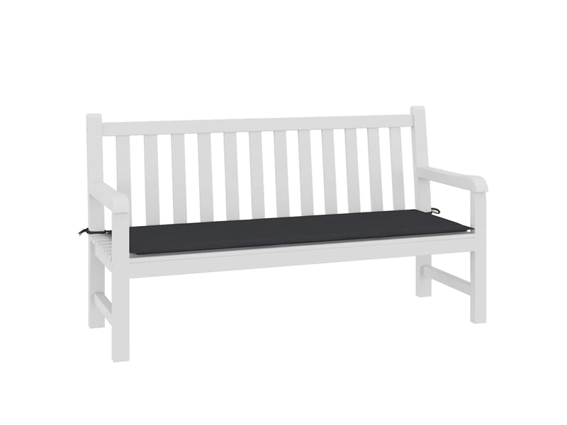  Coussin de banc de jardin, coussin d'assise noir 150x50x3 cm tissu oxford cf52777  - Conforama C