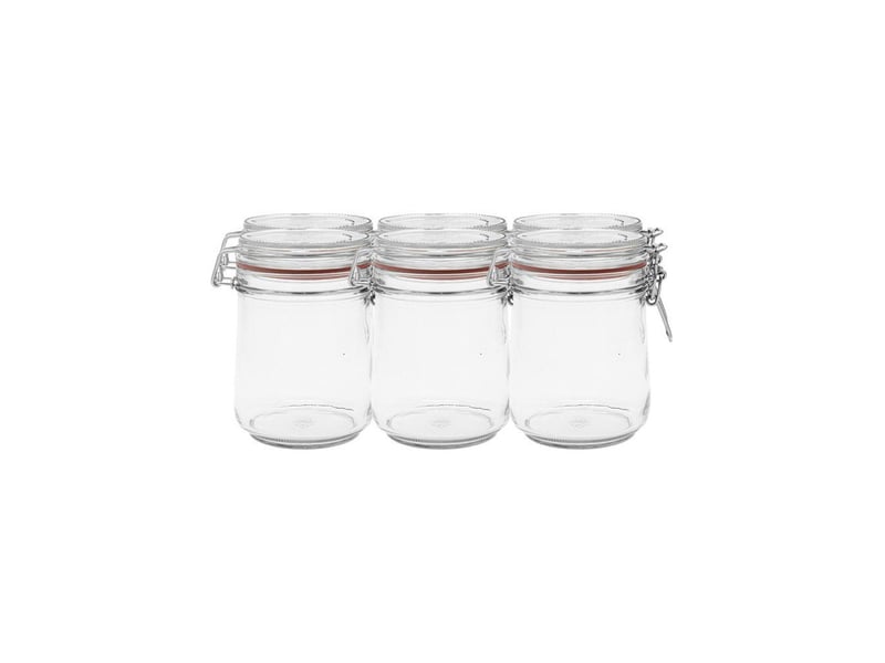  Bocaux a armature verre 750 ml ø85 mm lot de 6 AABYG82792 - Conforama C