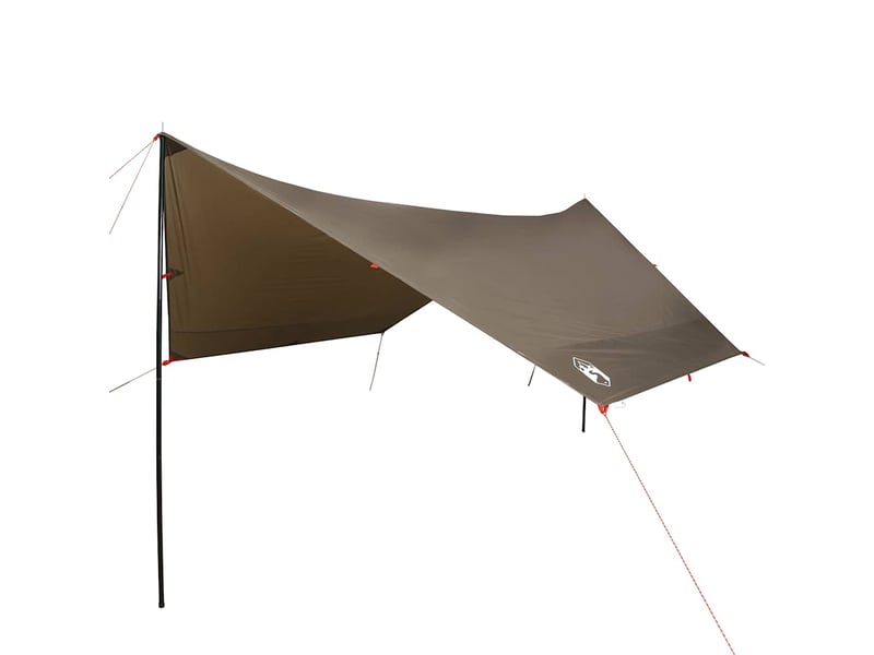  Bâche de camping, bâche de tente marron 438x376x212 cm imperméable  - Conforama A